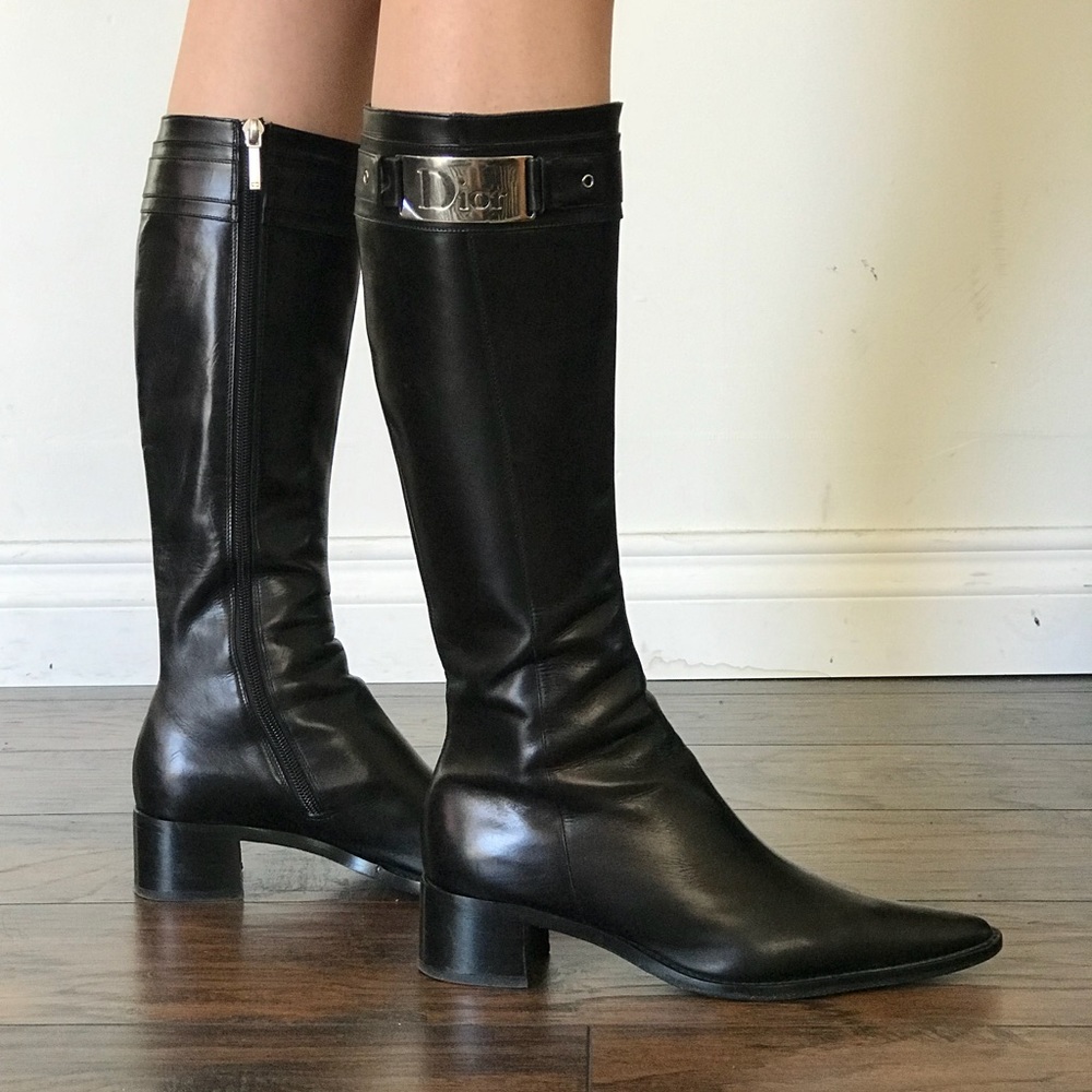 Dior leather boots